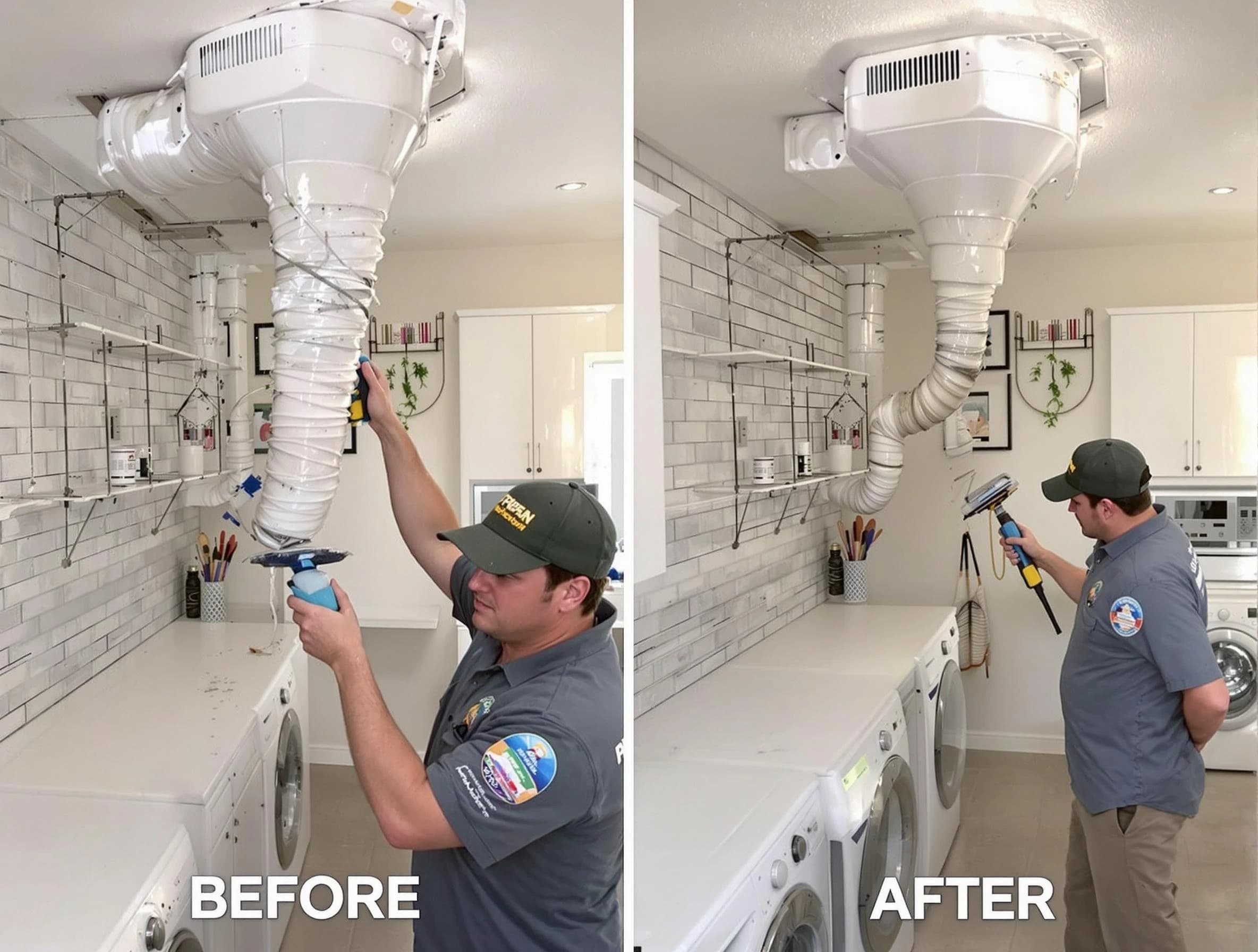 Professional dryer exhaust vent cleaning by Summit Park Dryer Vent Cleaning in Summit Park
