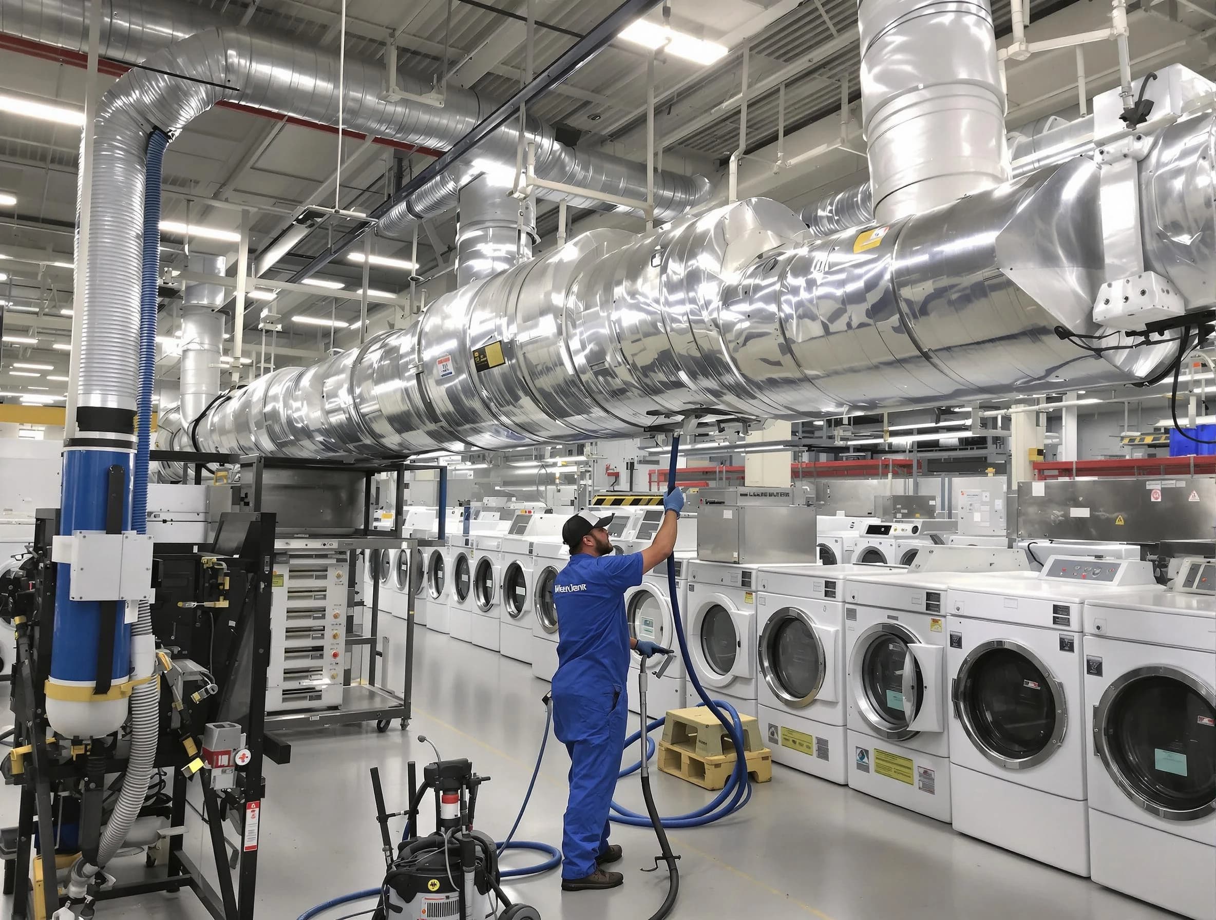 Summit Park Dryer Vent Cleaning team performing heavy-duty industrial dryer vent cleaning in Summit Park