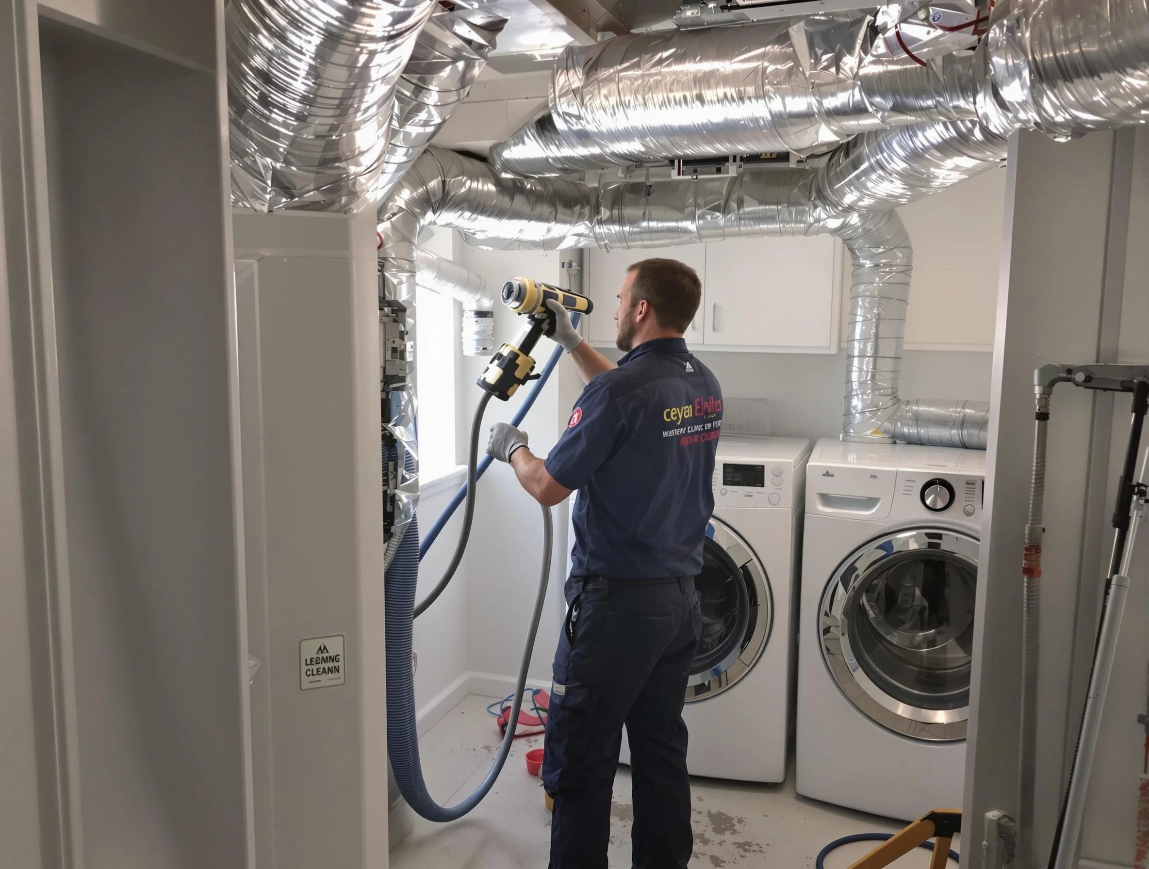 Summit Park Dryer Vent Cleaning specialist using advanced equipment for thorough duct cleaning in Summit Park